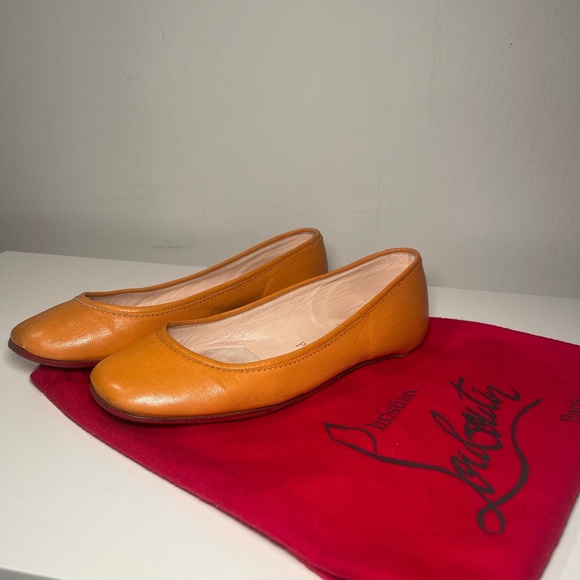 Christian Louboutin Square Toe Ballet Flats - Picture 1 of 3